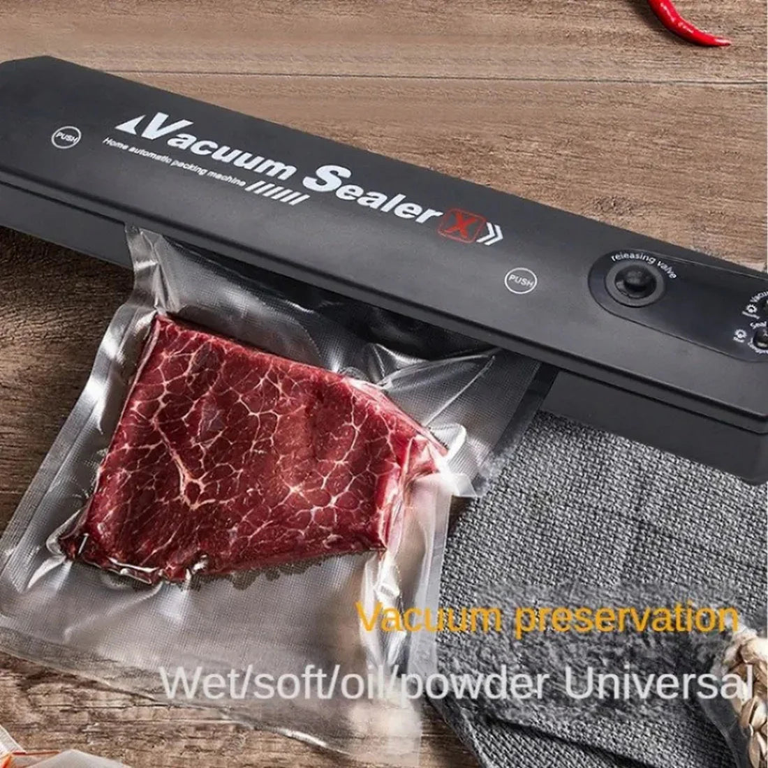 Automatic Food Vacuum Sealer – Keep Food Fresh, Save More!