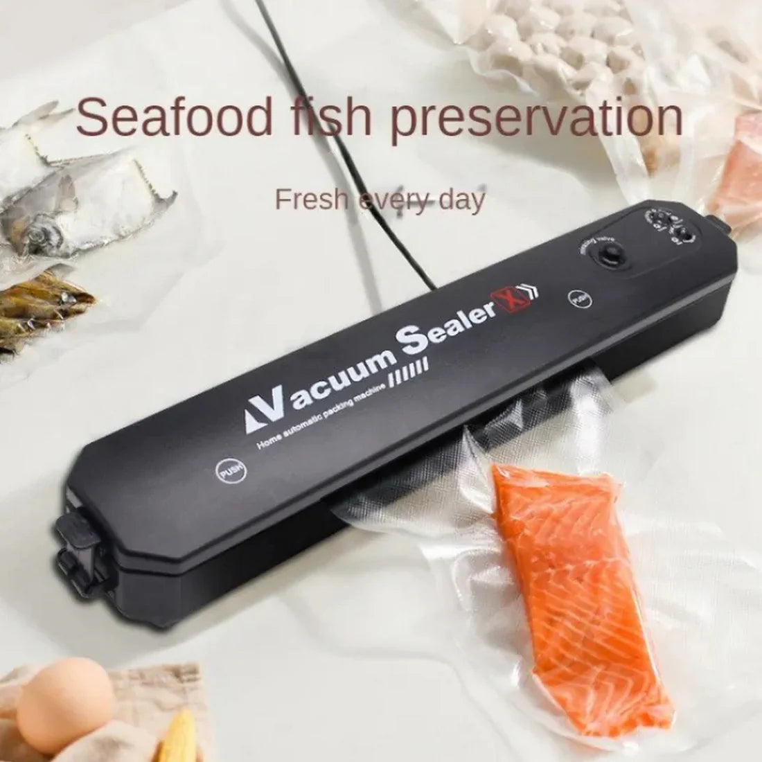 Automatic Food Vacuum Sealer – Keep Food Fresh, Save More!