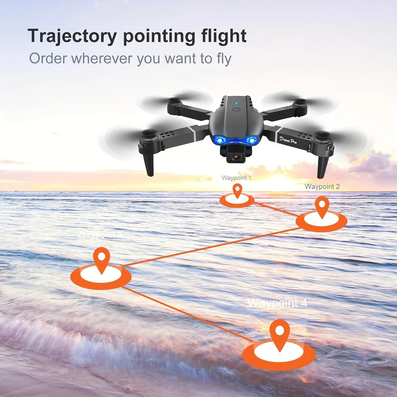 E99 Pro Drone – 4K HD Dual Camera | Smart Foldable Drone with Obstacle Avoidance