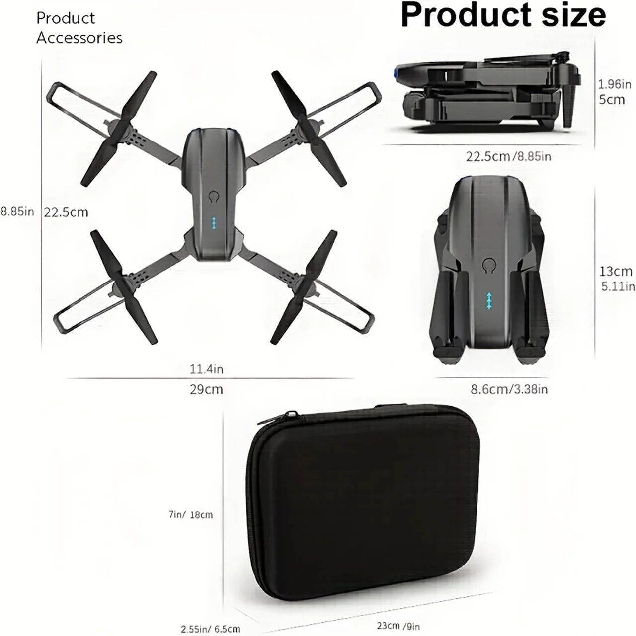 E99 Pro Drone – 4K HD Dual Camera | Smart Foldable Drone with Obstacle Avoidance