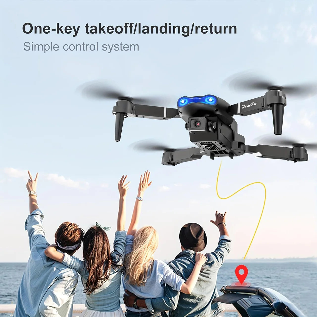 E99 Pro Drone – 4K HD Dual Camera | Smart Foldable Drone with Obstacle Avoidance