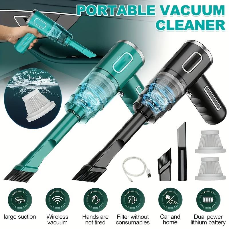 Smart Vacuum & Blower – Rechargeable Portable Car & Home Cleaner