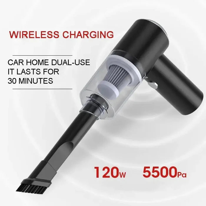 Smart Vacuum & Blower – Rechargeable Portable Car & Home Cleaner