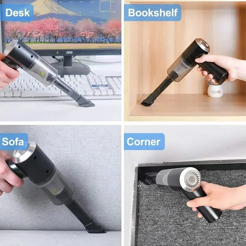 Smart Vacuum & Blower – Rechargeable Portable Car & Home Cleaner