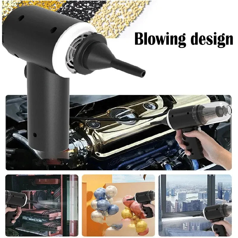 Smart Vacuum & Blower – Rechargeable Portable Car & Home Cleaner