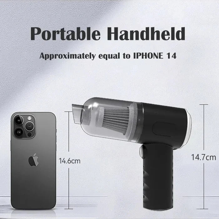 Smart Vacuum & Blower – Rechargeable Portable Car & Home Cleaner